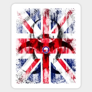 Union Jack Biohazard Sticker